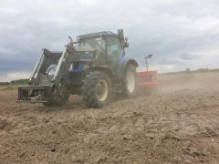 New Holland T6010 & agregat uprawno-siewny