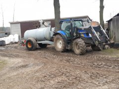 New Holland T6010 + beczka