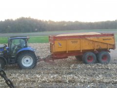 New Holland T6010 I przyczepa Veenhuis