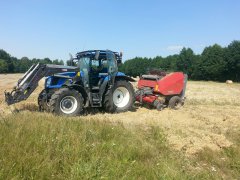 New Holland T6010 + presa