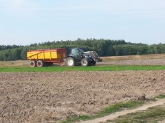 New Holland T6010 + przyczepa Veenhuis