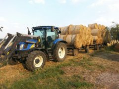 New Holland T6010 + przyczepy