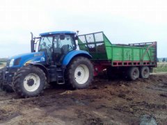 New Holland T6080 + Unia