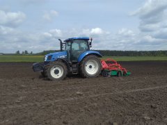 New Holland T6.120 + Agro-Masz