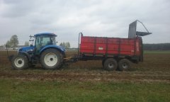 New Holland T6.120 + Metal Fach