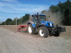 New Holland T6.155 & Siewnik Polonez