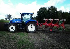 New Holland T6.175 + Unia Vario 4S Long