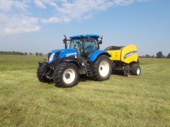 New Holland T7 185 AC & prasa Rol Bet 150cc