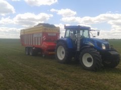 New Holland T7550 & Pottinger Europrofi Combline 5010