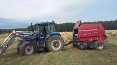 New Holland TD80D & Case RB344