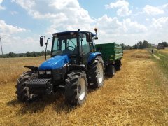 New Holland tl100+Przyczepa Metal-Fach