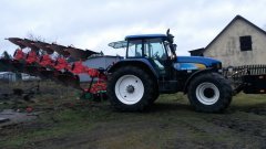 New Holland Tm190+ pług Akpil KM180 4+1 hydro, vario