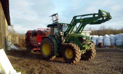 John Deere 6100 RC+JD H310+Unia Tytan premium 8T