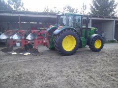 John Deere 6105M & Agromasz PO 3+1