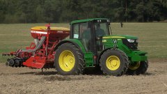 John Deere 6115M + Perugini Concept & Pneusej Pluma 300