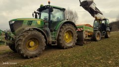 John Deere 6190R i AMAZONE ZA TS 3200