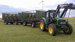 John Deere 6230 Premium + 2x Fliegl