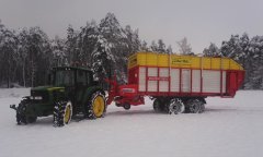 John Deere 6330 & Pottinger Europrofi 5000D