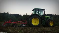 John Deere 6430 Premium + Brona Talerzowa Akpil X