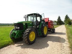 John Deere 6630 i Case IH RB344