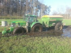 John Deere 6930 + Amazone DB-8200