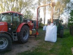 Zetor Forterra 95 & Dmuchawa ssąco-tłocząca POM Augustów & John Deere 5100M