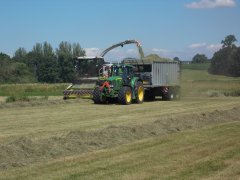 John Deere 7530 + Claas Jaguar 960