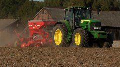 John Deere 7530 Premium - siew bezorkowy 2015