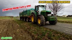 John Deere 7530 Premium w odbiorze kukurydzy na ziarno