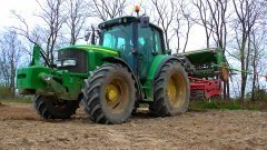 John Deere 6120+Unia Ceres+AmazoneD9-30