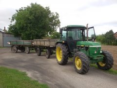 John deer 1640 + Zestaw do zwożenia chmielu