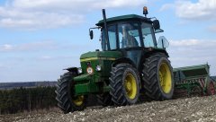John Deere 1640 + Henryk Batyra LEW +  siewnik zbożowy Hassia
