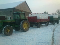 John deere 3350 & 2 x Sanok D-50