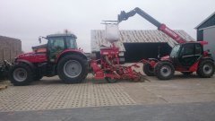 Massey Ferguson 7614+ Kverneland Accord + Manitou Mlt 735