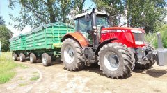 Massey Ferguson 7726 Dyna 6 & Przyczepy Metal Tech DB 14000