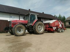 Massey Ferguson 3670 i Welger Double Action 220 Profi