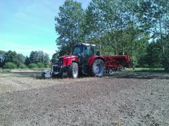 Massey Ferguson 5445 & Unia Ares TL+Poznaniak