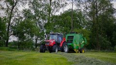 Massey Ferguson 5455 + John Deere 590