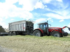 Massey Ferguson 5465 & Fliegl gigant ASW 258