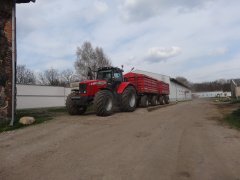 Massey Ferguson 7495 & 2X Metaltech Mirosławiec DB14