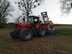 Massey Ferguson 7495 & Monosem 6 rzędów