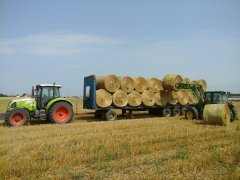 Claas  arion  640 i John deere 5070M