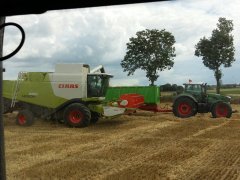 Class lexionie 650 i Fendt vario 927+przyczepa objętościowa własnej konstrukcji