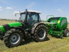 Deutz-Fahr Agrofarm 430 + McHale f5400c