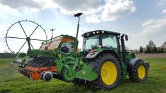 John Deere 6140R \u0026 Suer 1000kg \u0026 Amazone AD+KX 3000 Super