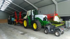 John Deere 6170M+Carrier 420