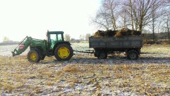 John deere 6200 + przyczepa bss