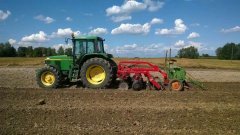 John Deere  6610 & bury & amazone