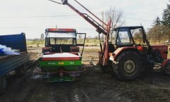 Massey Ferguson 255 + Unia Brzeg MS 500 & Ursus C-360 3P + Podnośnik