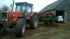 Massey Ferguson 3655 \u0026 Vest Farm 6t odrestaurowany
